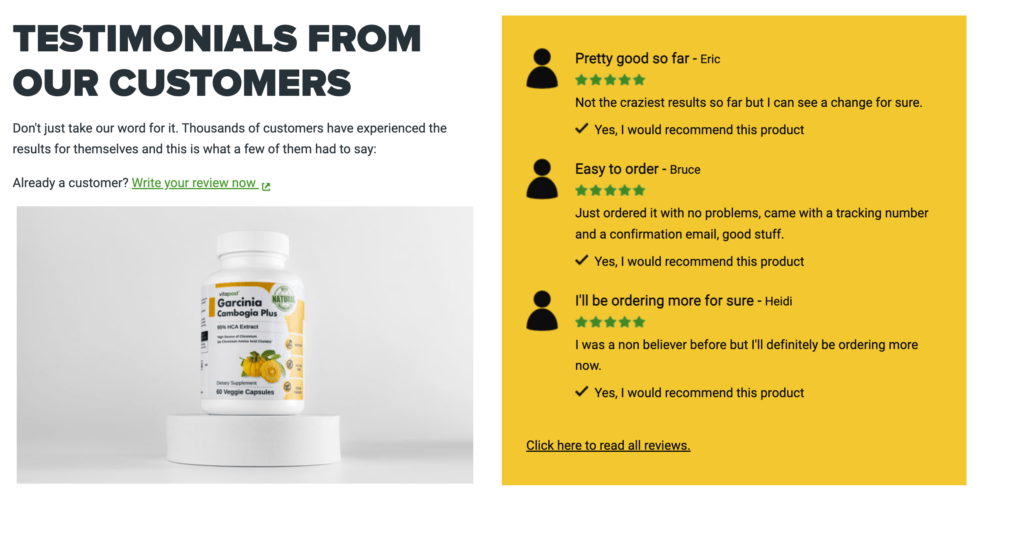 Ingredients Garcinia Cambogia Plus 1