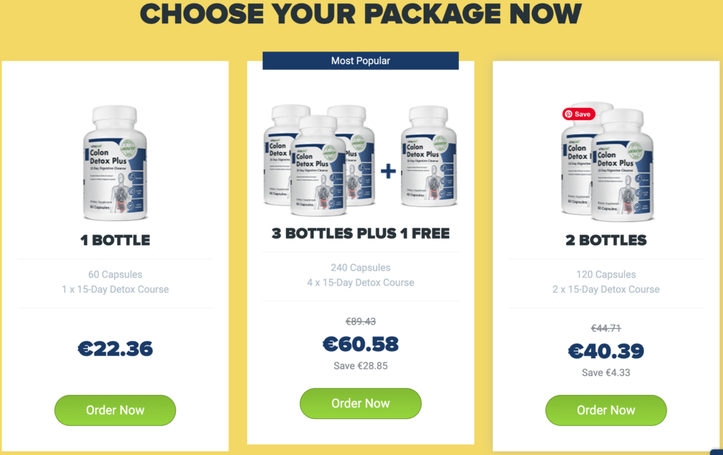 Pricing and Value for Money Colon Detox Plus 8
